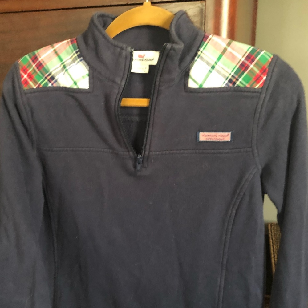 Vineyard Vines shep shirt, flannel shoulder xs